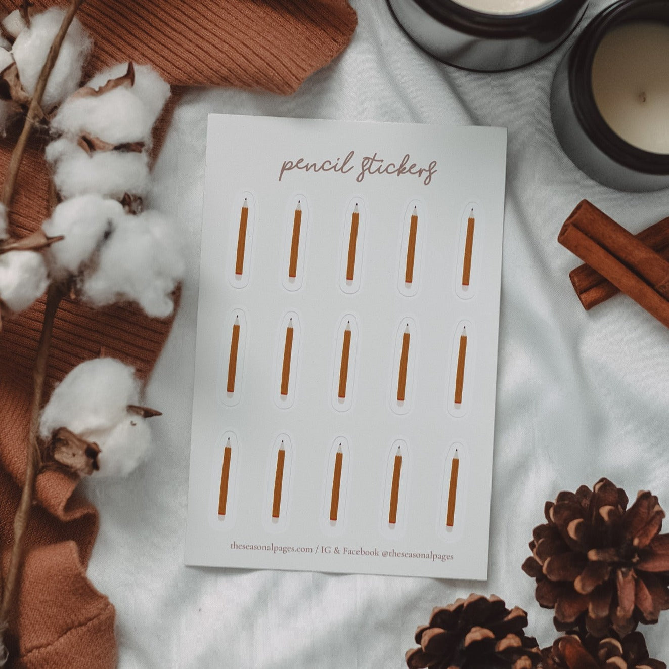 Pencil Sticker Sheet