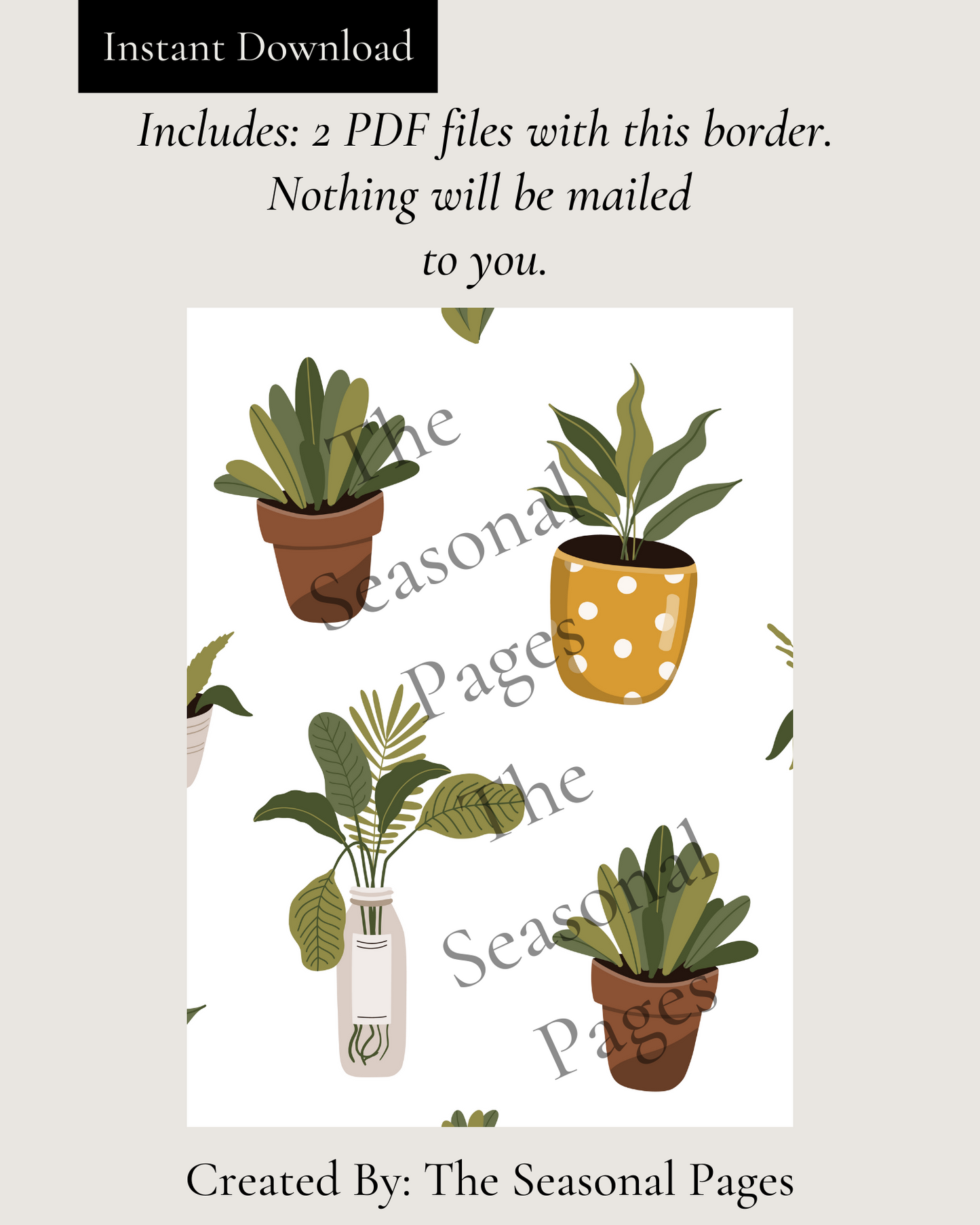 Printable Summer 108 Stationery