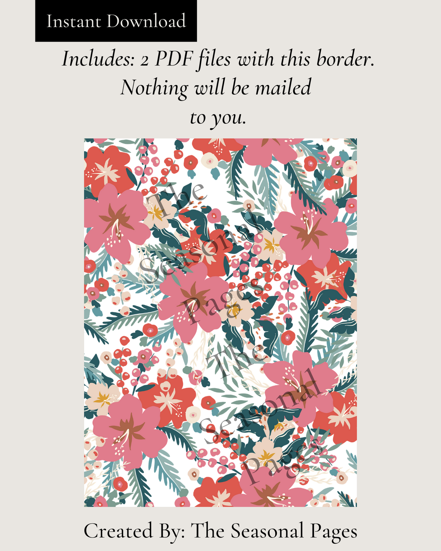 Printable Spring 102 Stationery