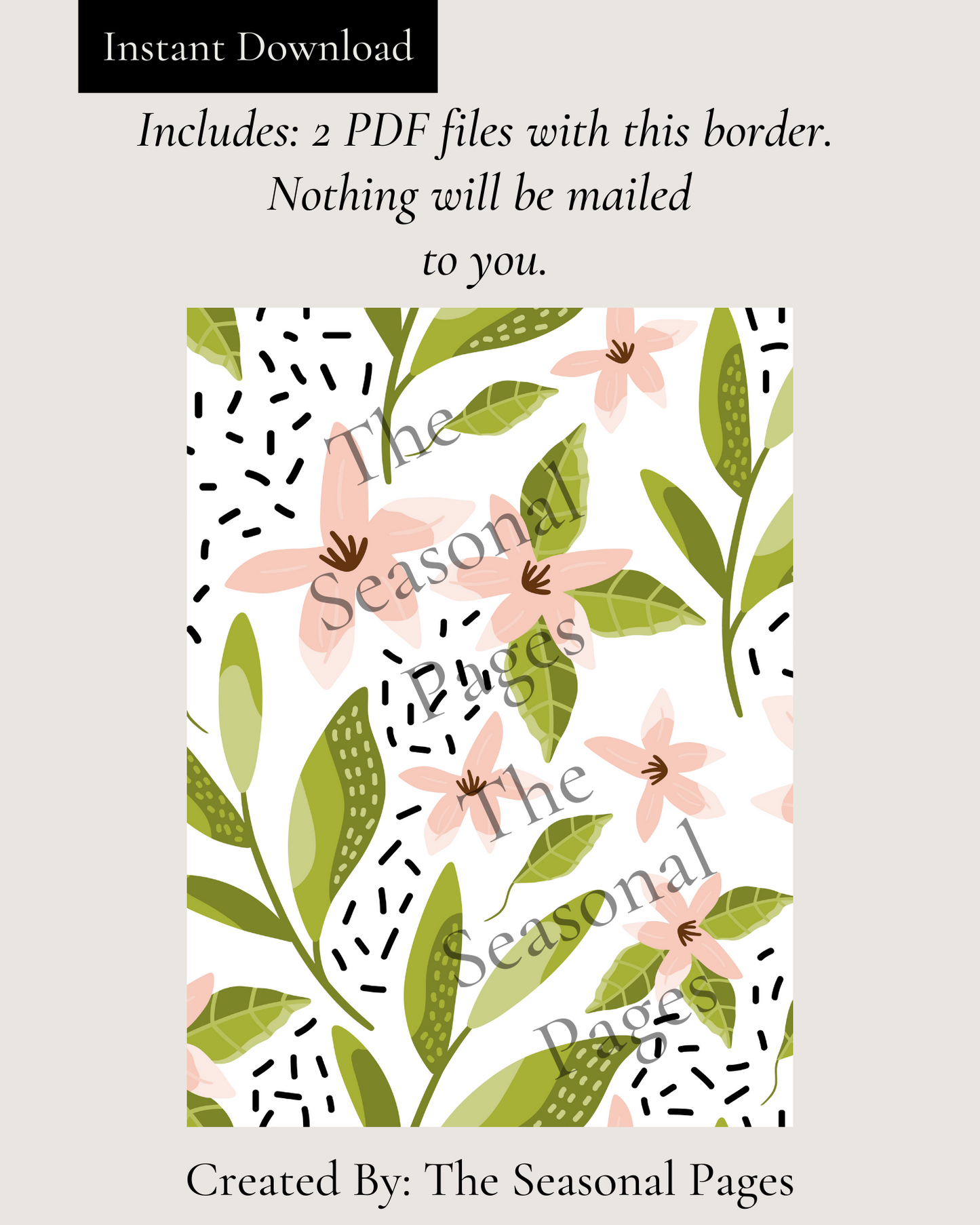 Printable Summer 101 Stationery