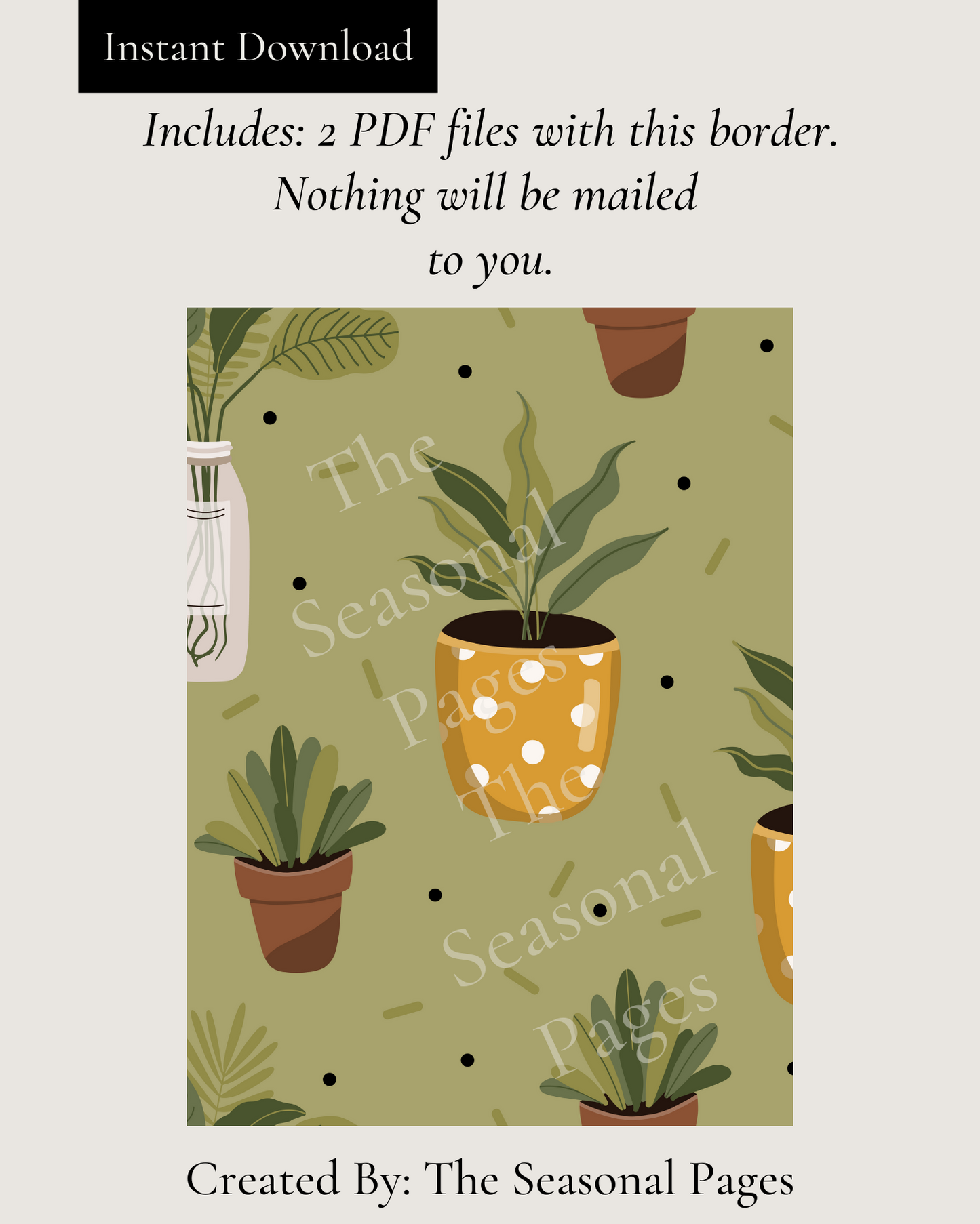 Printable Summer 104 Stationery