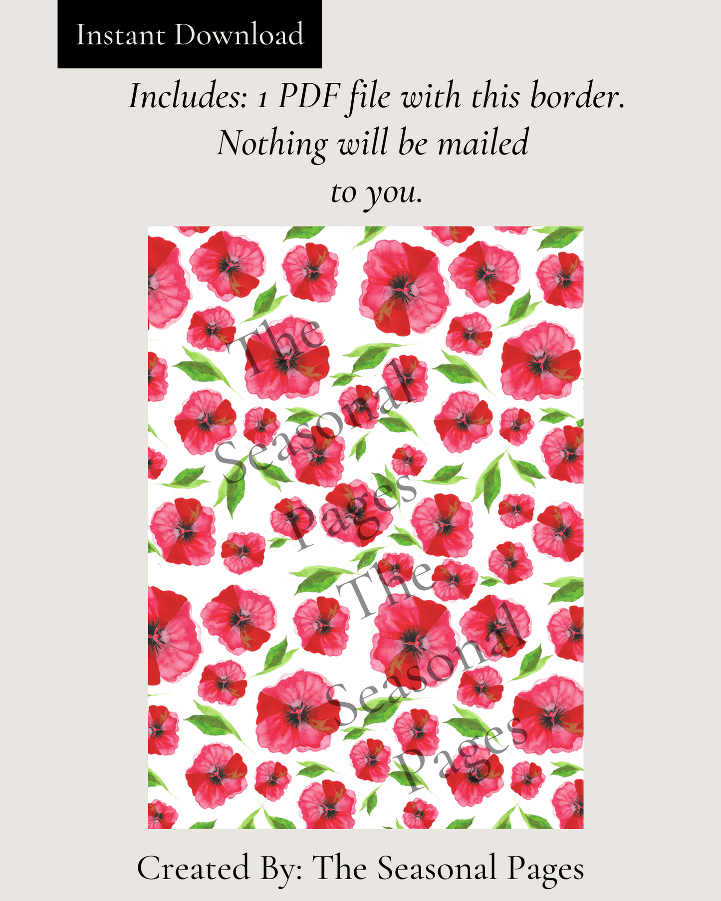 Printable Willow Stationery