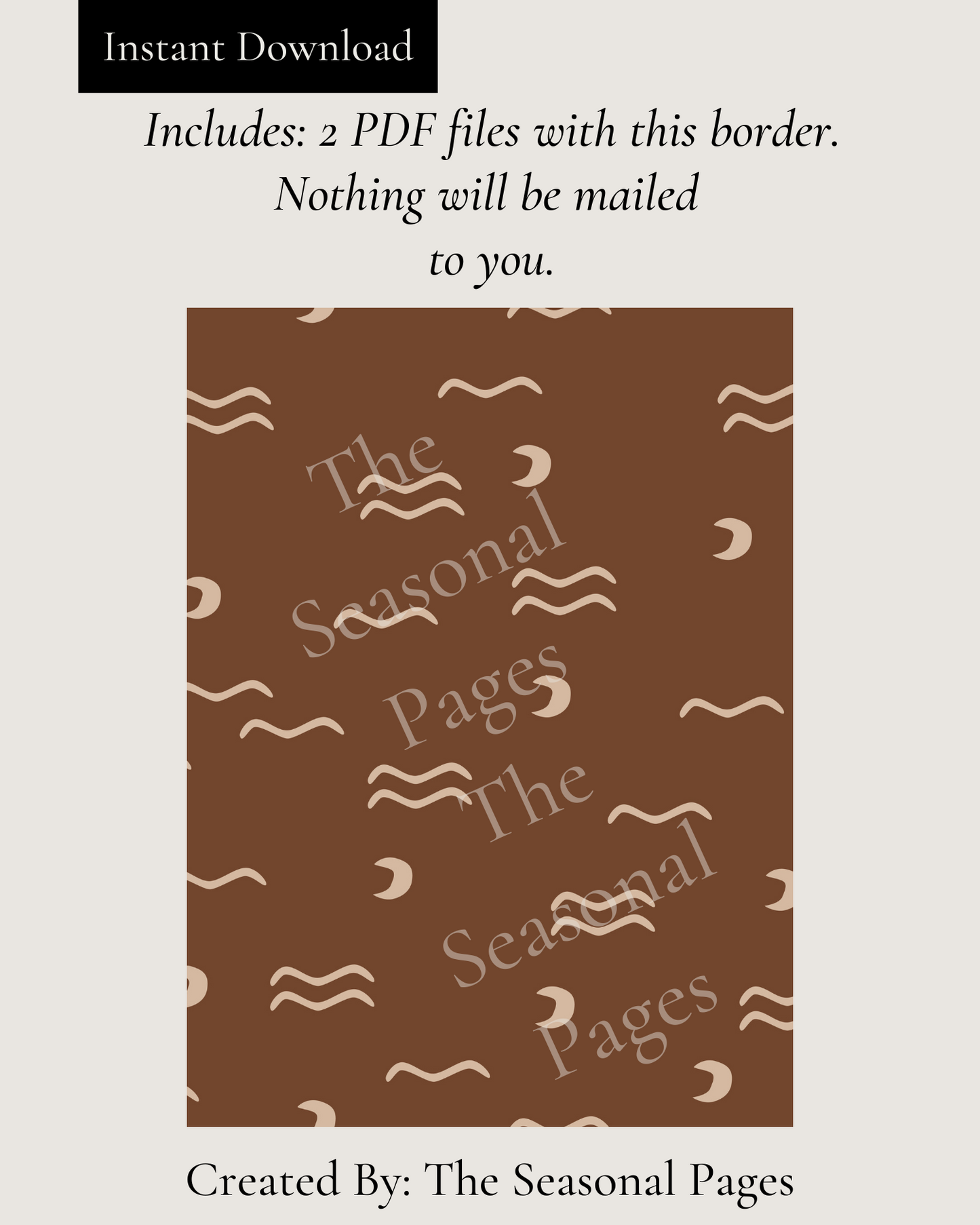 Printable Fall 103 Stationery