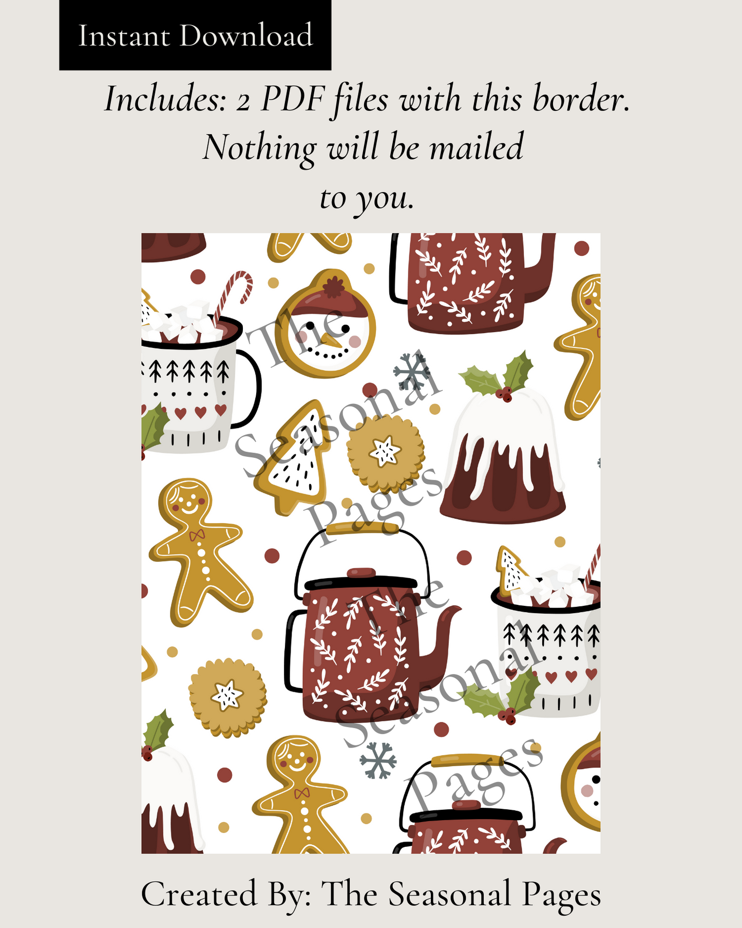 Printable Winter 102 Stationery