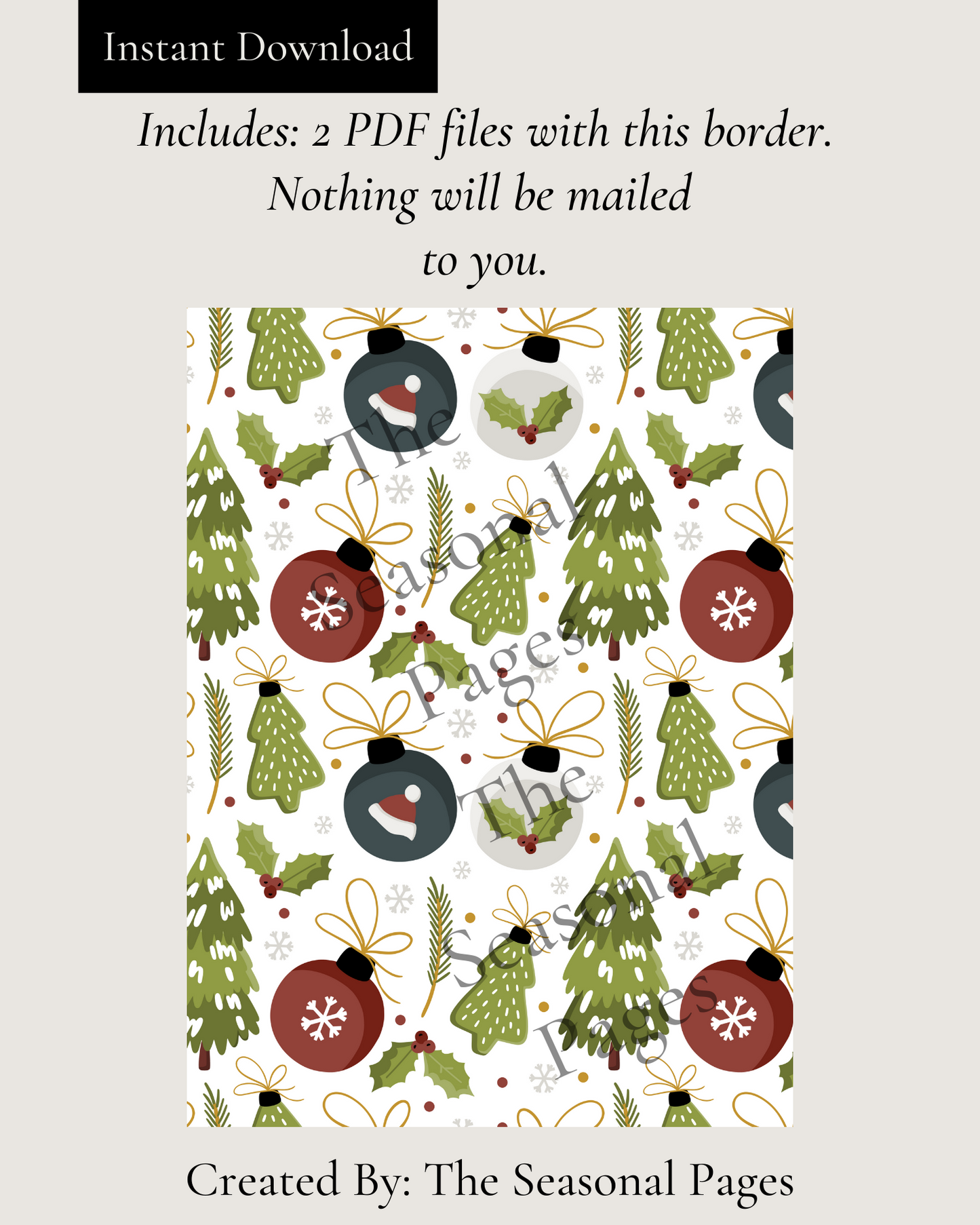 Printable Winter 103 Stationery