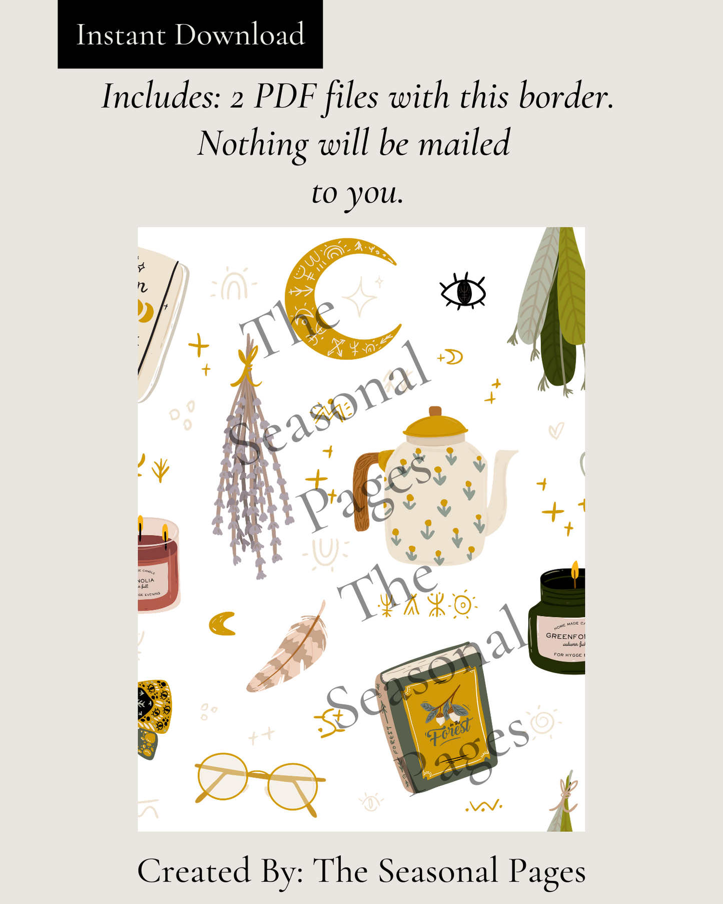 Printable Fall 104 Stationery