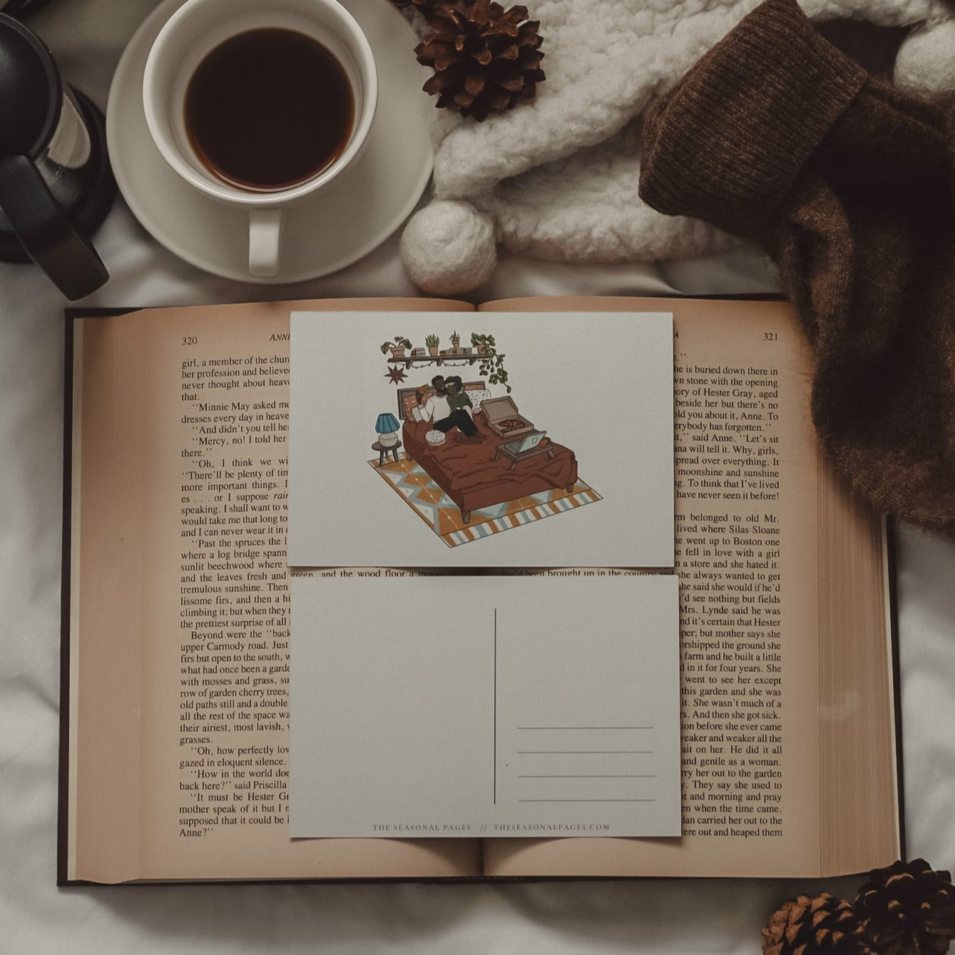 Cuddling Postcard