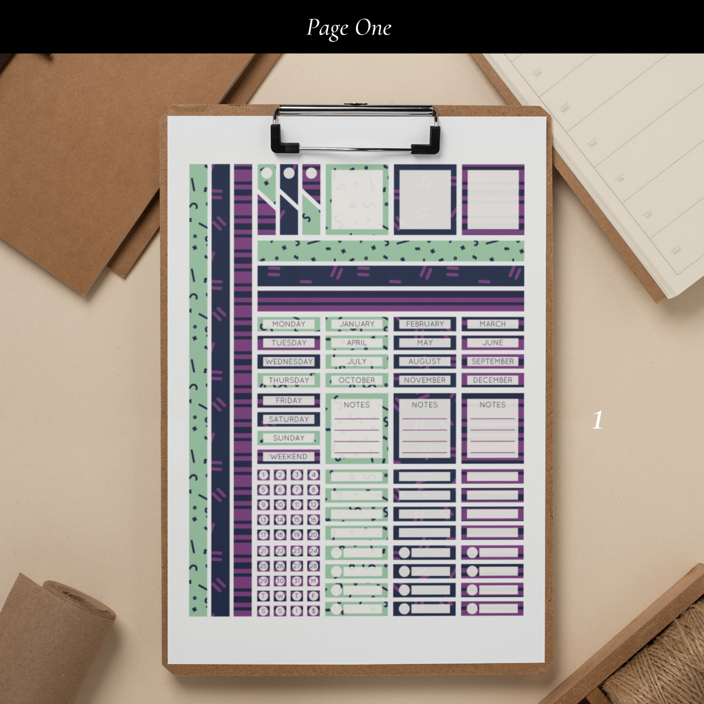 Printable The Clever Attitude Planner Sticker Set