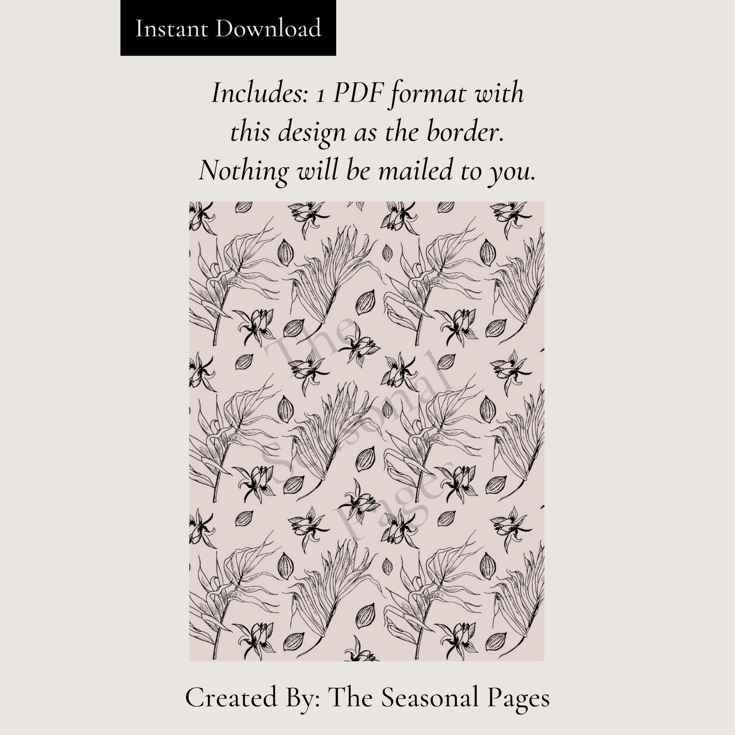 Printable Harvest Stationery