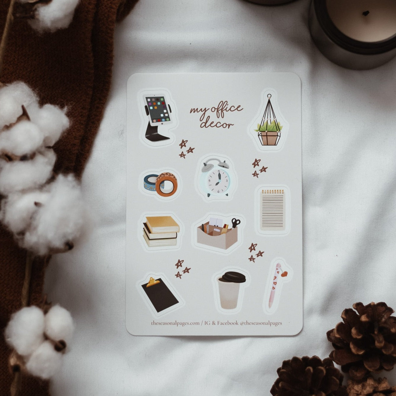 My Office Decor Sticker Sheet
