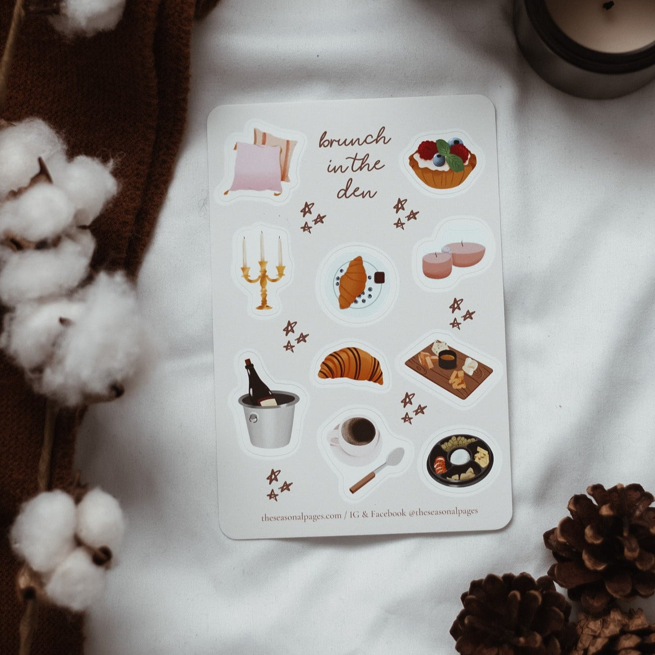 Brunch in the Den Sticker Sheet