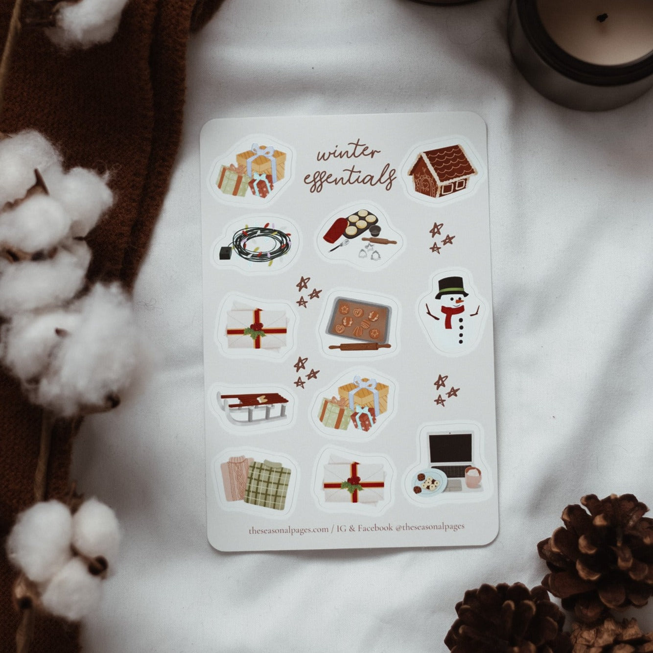 Winter Essentials Sticker Sheet