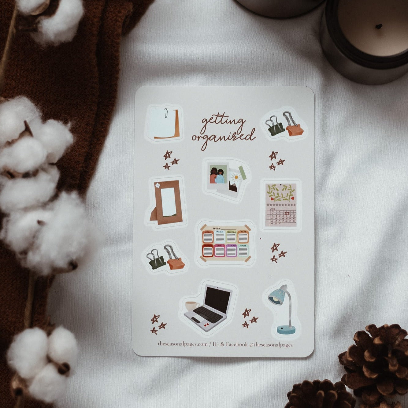 Getting Organized Sticker Sheet