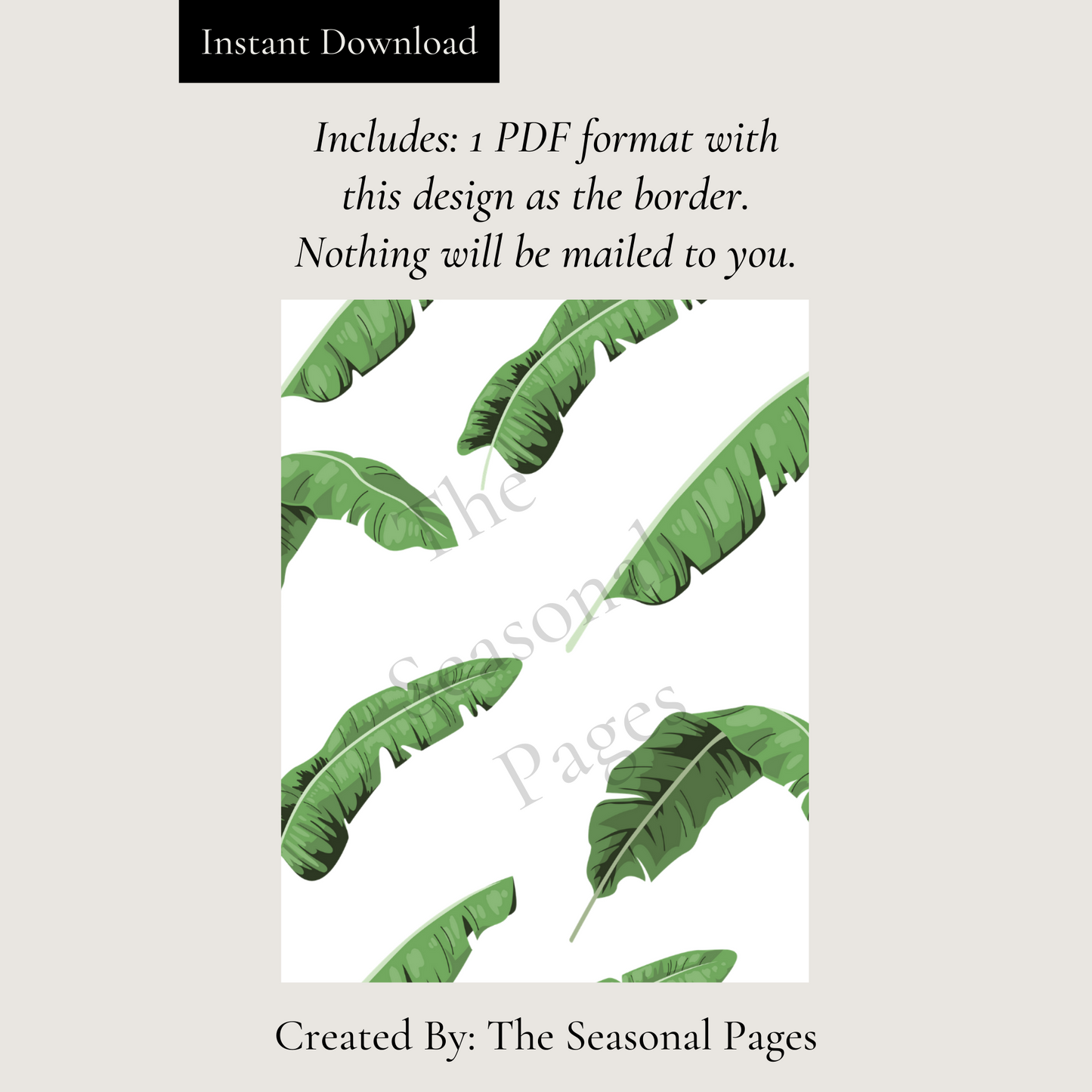 Printable Island Vibes Stationery