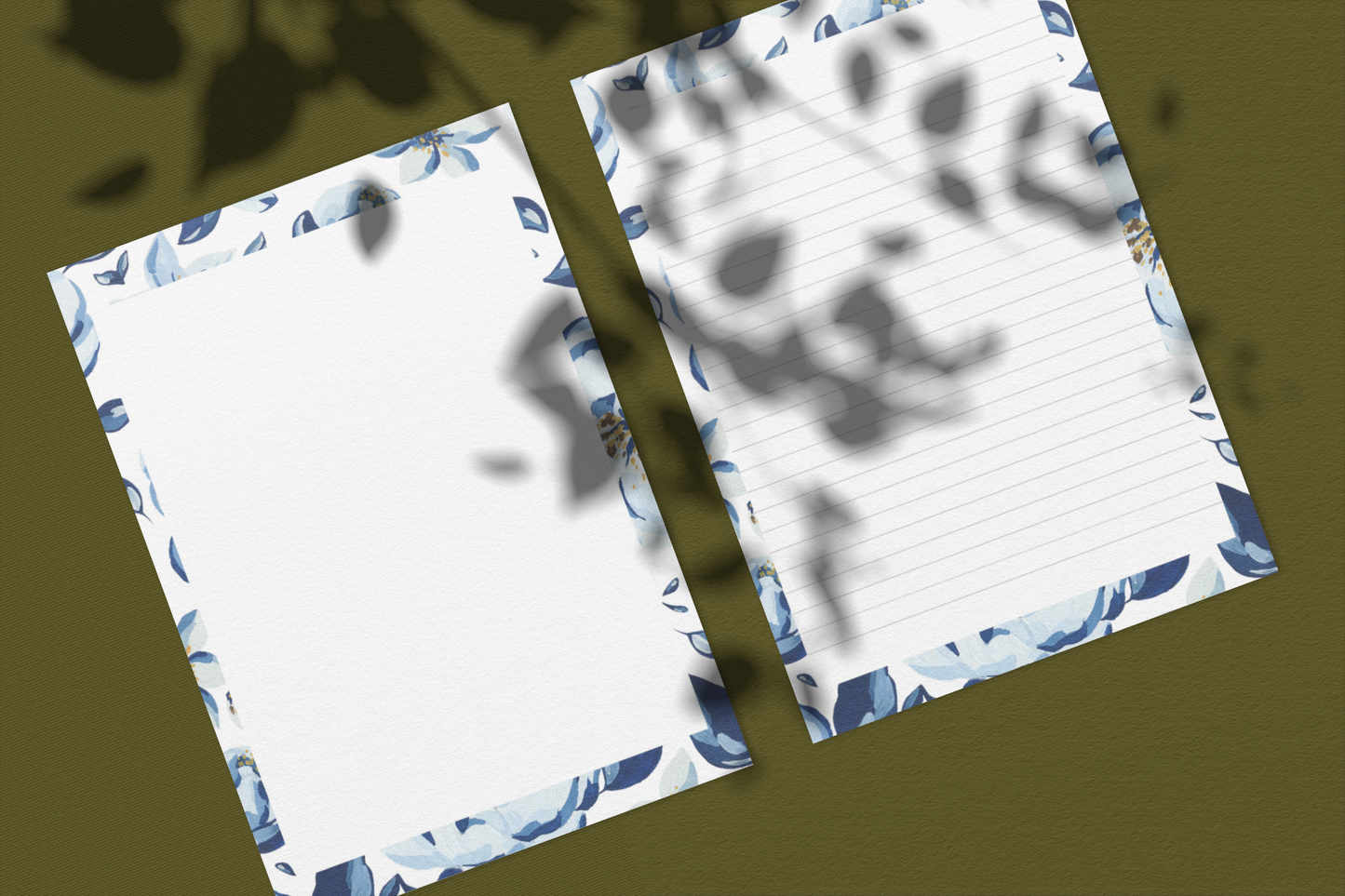 Printable Blue Adaption Stationery