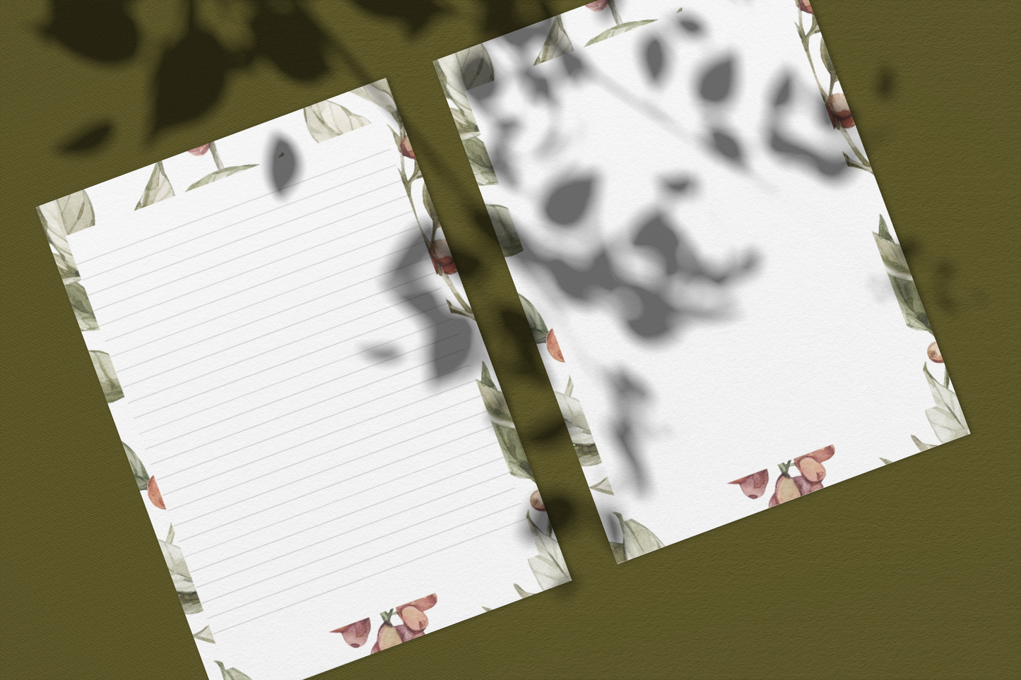 Printable Earthy Stationery