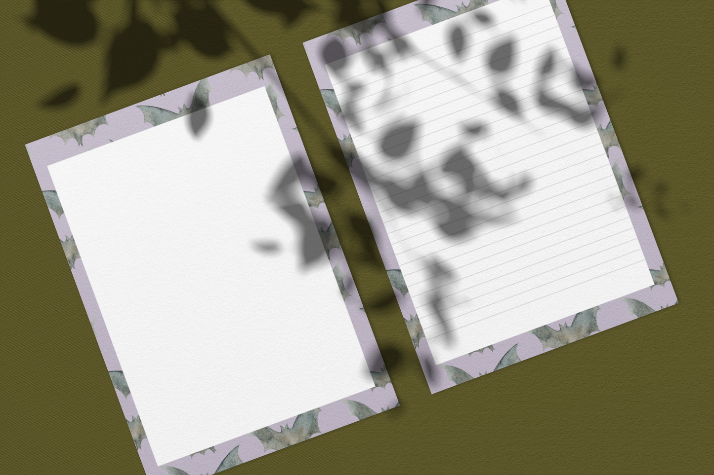 Printable Bat Stationery