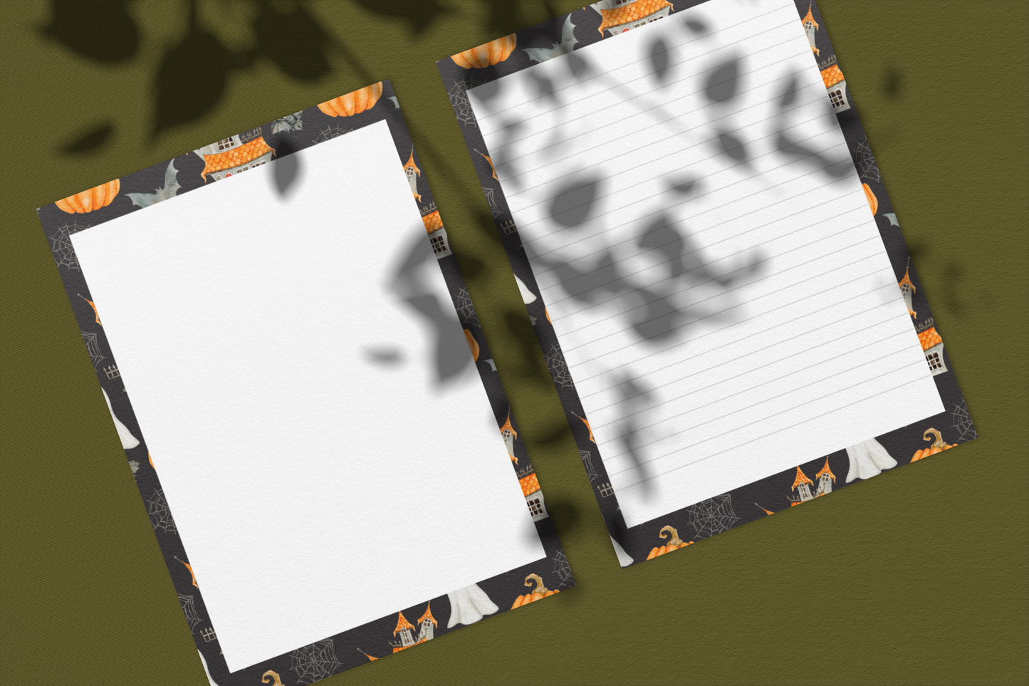 Haunted Halloween Stationery Printable