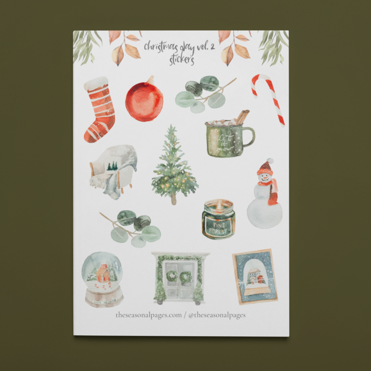 Printable Christmas Day Vol. 2 Sticker Set
