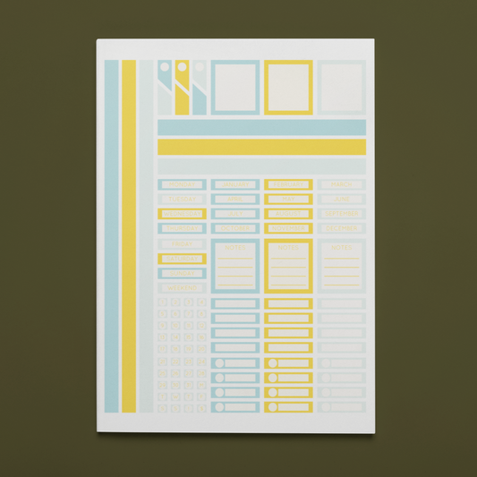 Printable Sunny Planner Sticker Set