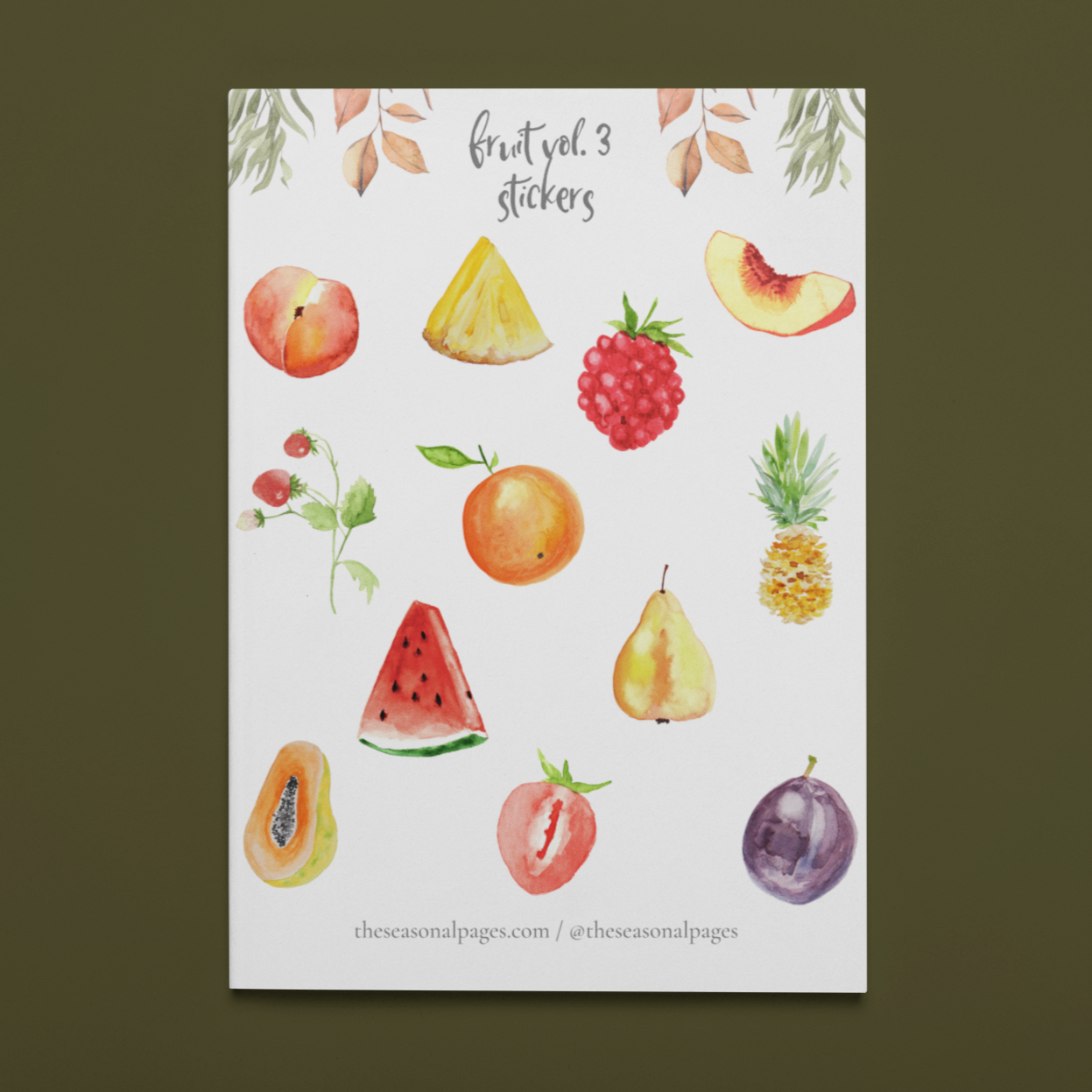Printable Fruit Vol. 3 Sticker Set – The Seasonal Pages