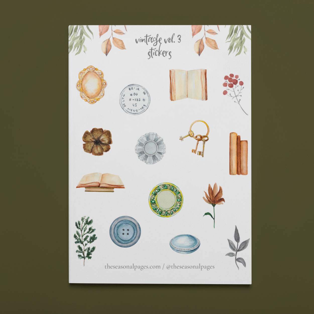 Printable Vintage Vol. 3 Sticker Set