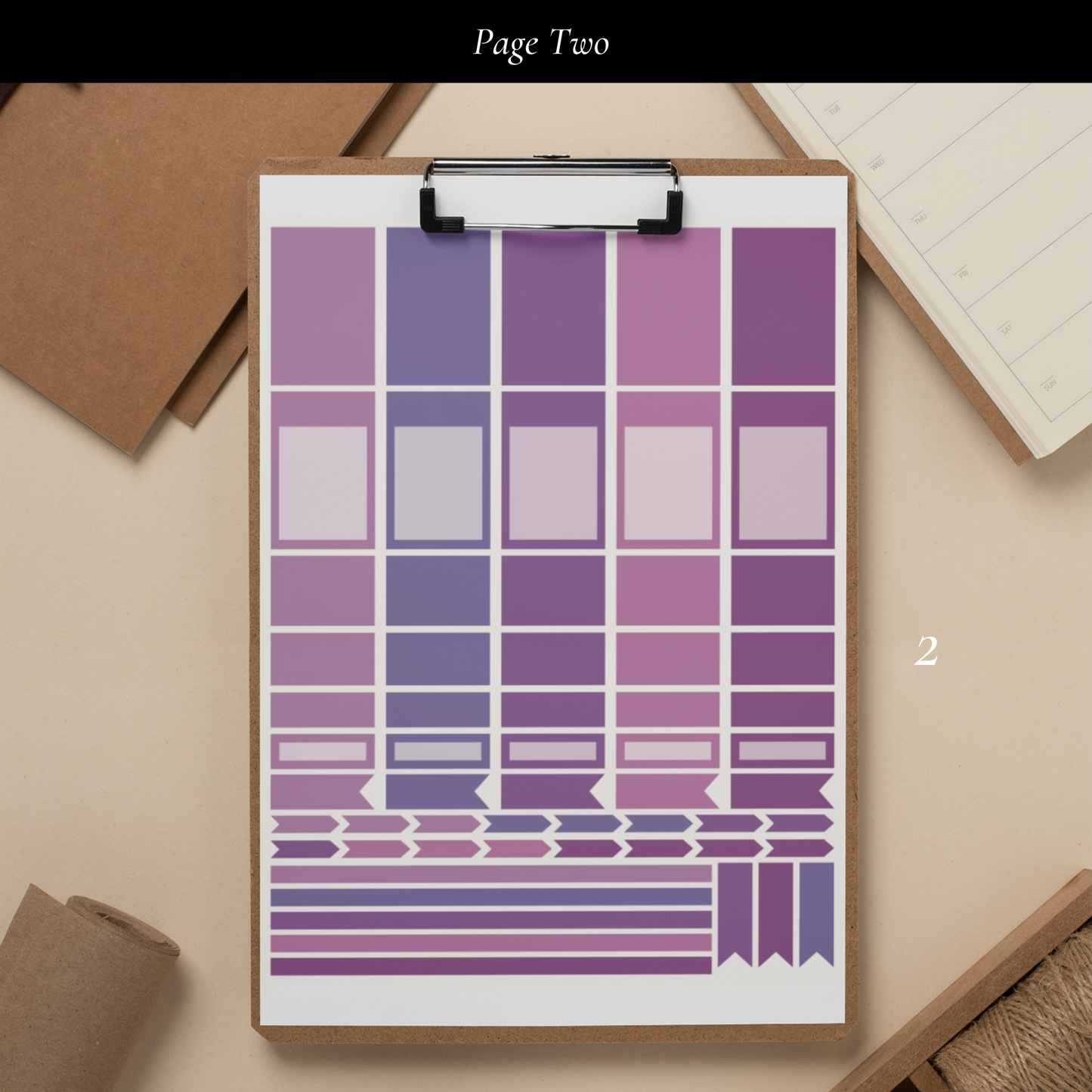 Purple Printable Sticker Set Vol. 1
