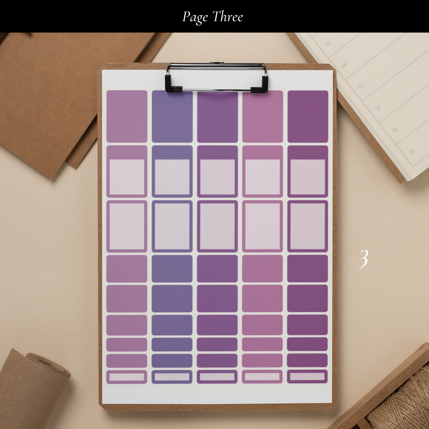 Purple Printable Sticker Set Vol. 1