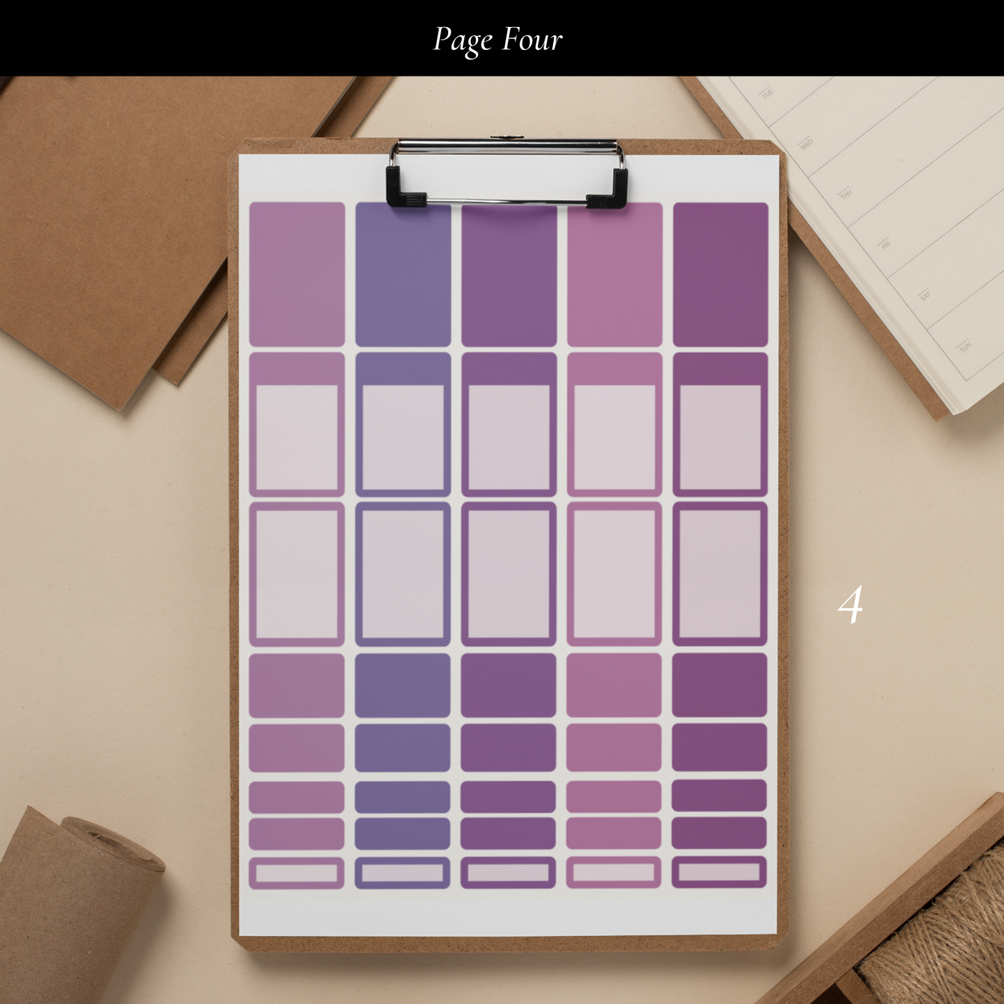 Purple Printable Sticker Set Vol. 1
