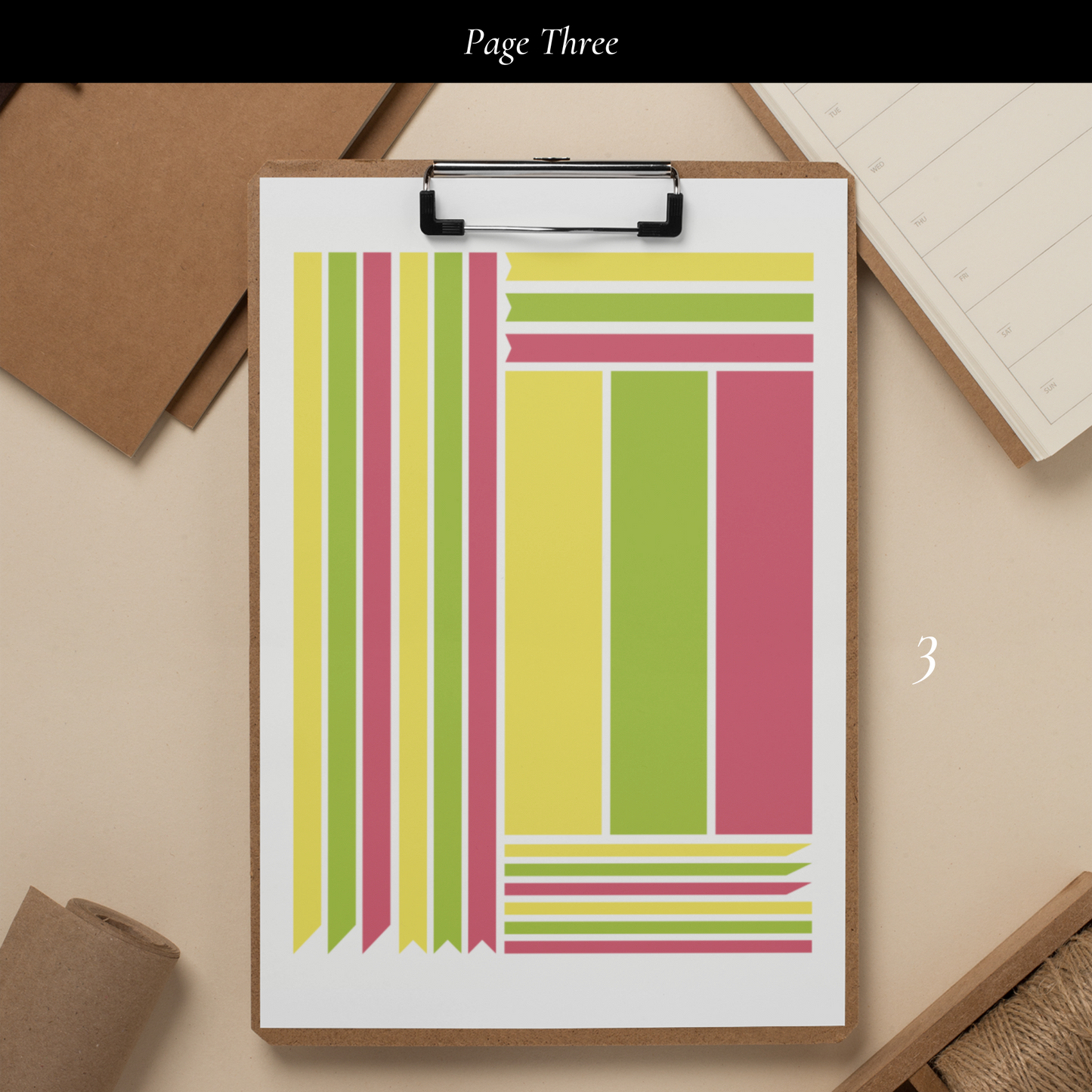 Printable Summer Vibes Planner Sticker Set