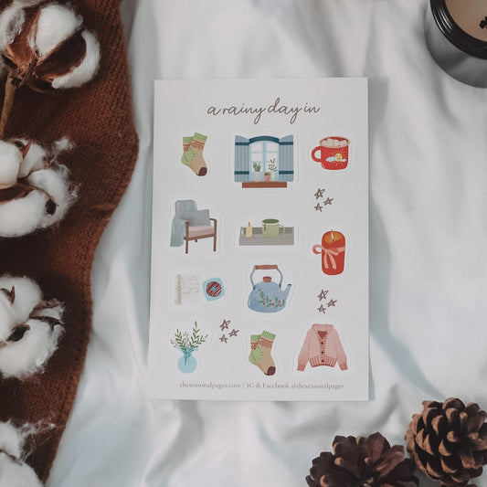 A Rainy Day In Sticker Sheet