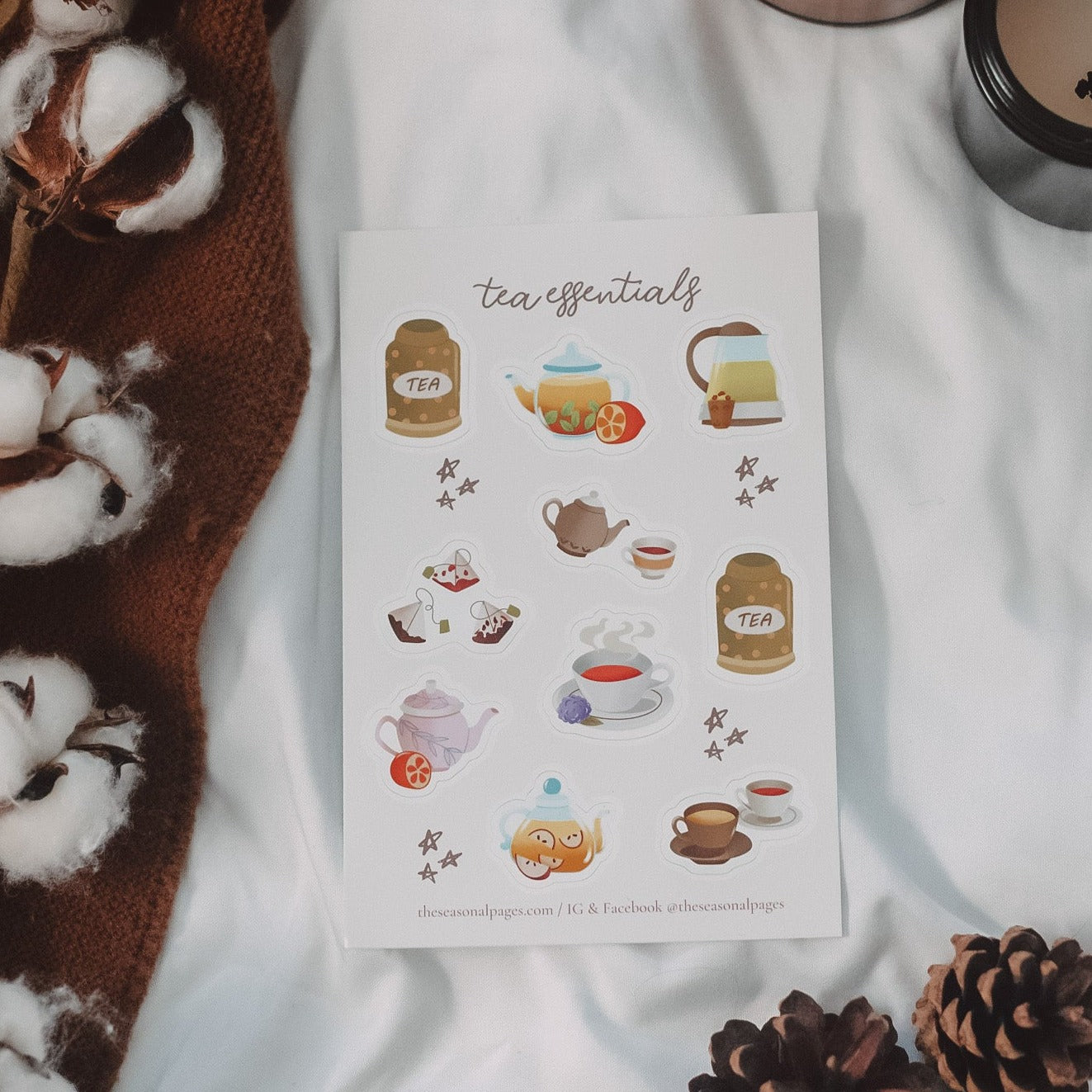 Tea Essentials Sticker Sheet