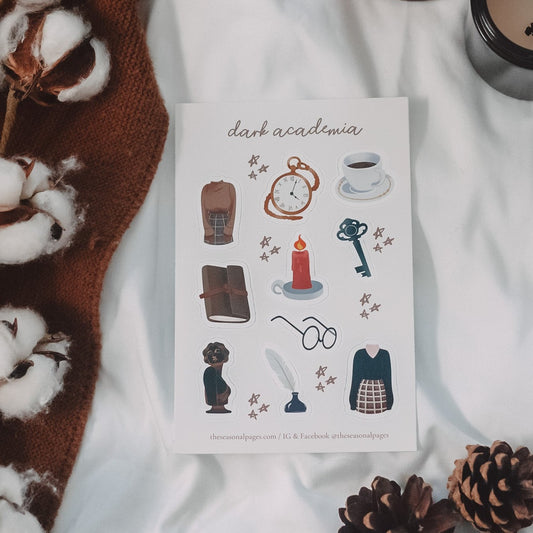 Dark Academia Sticker Sheet
