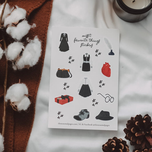 Miss T Favorite Things Sticker Sheet