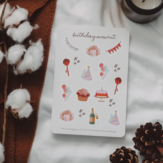 Birthday Moments Sticker Sheet