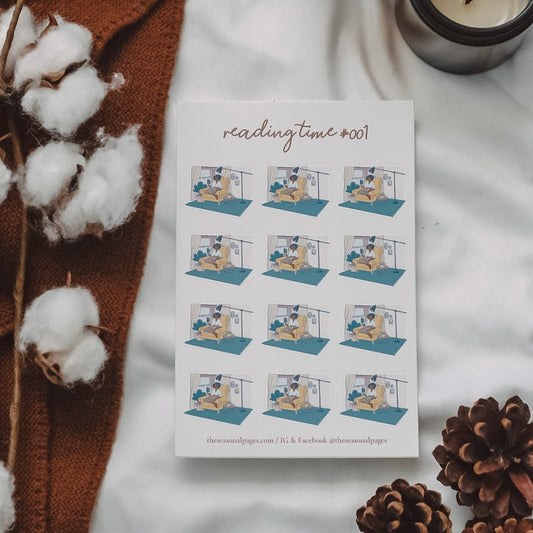 Reading Time #001 Sticker Sheet