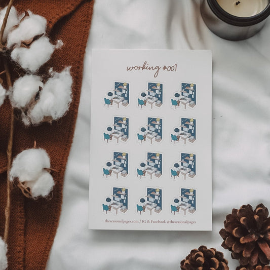 Working #001 Sticker Sheet