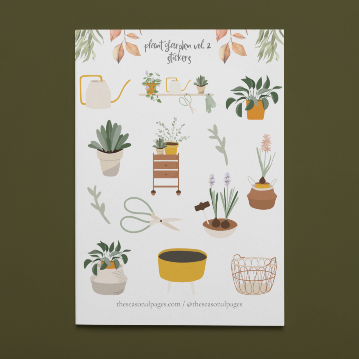 Printable Plant Garden Vol. 2 Sticker Set