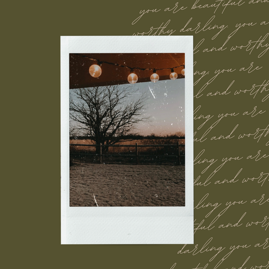 Sunset in Oklahoma Polaroid