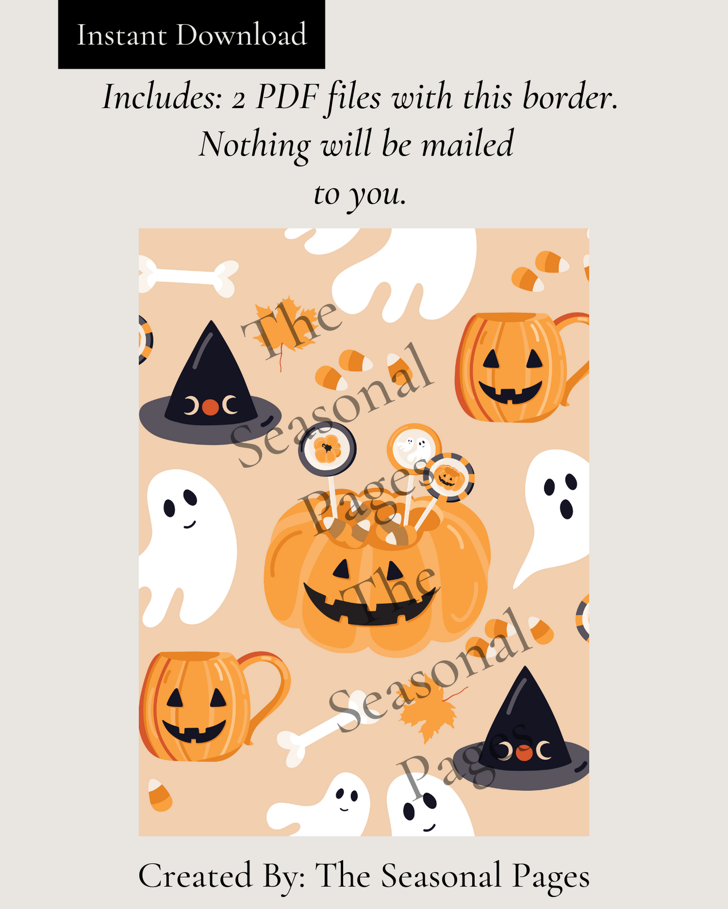 Printable Halloween 101 Stationery