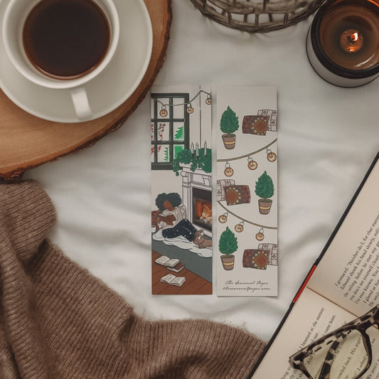 Cozy Winter Reading Bookmark