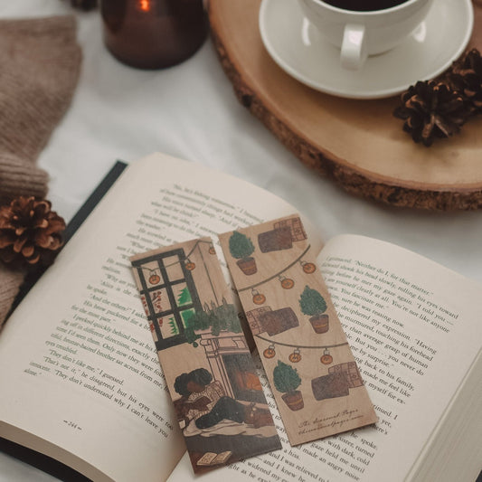 Cozy Winter Reading Woodmark