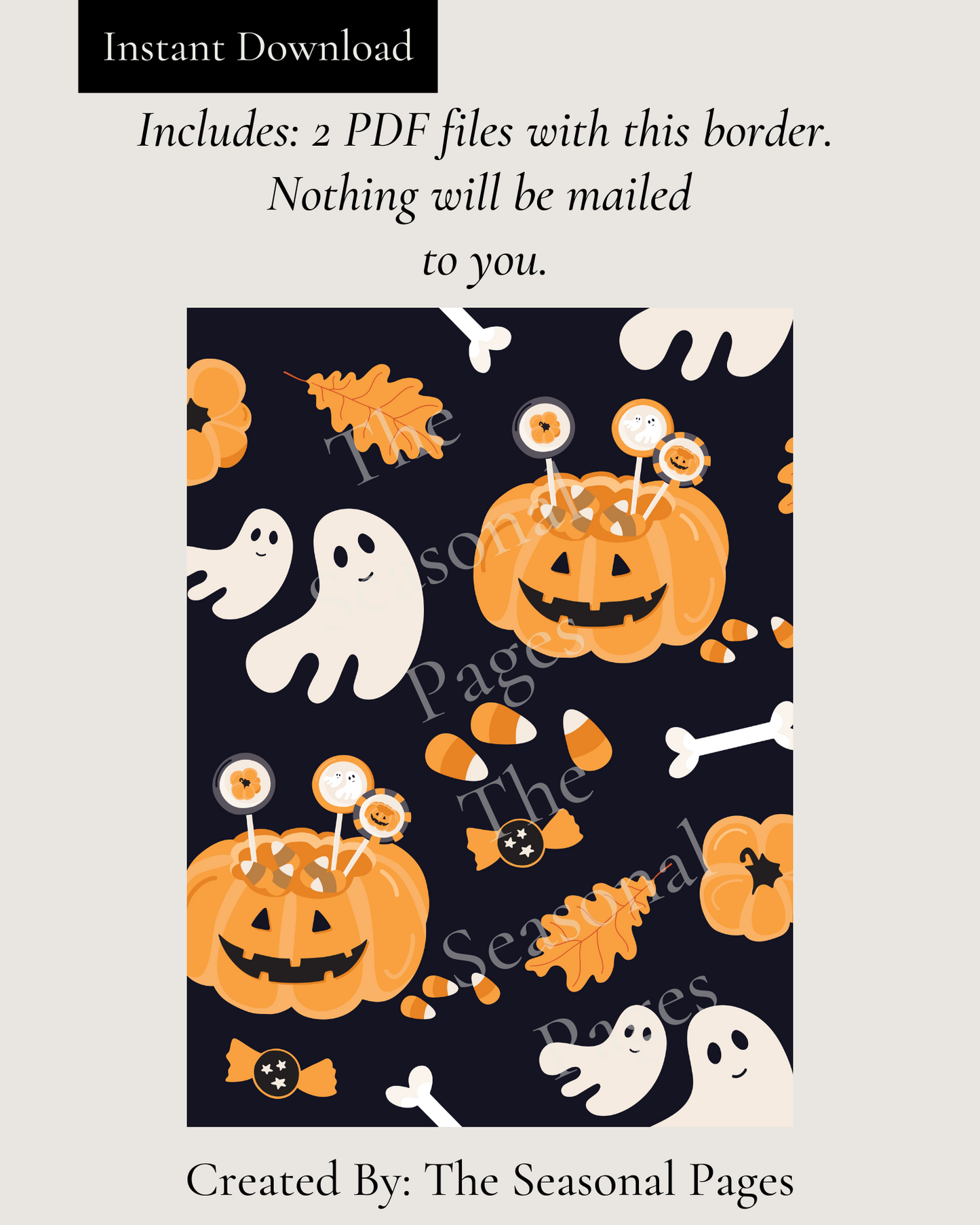 Printable Halloween 105 Stationery