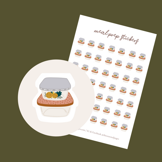 Printable Meal Prep Stickers