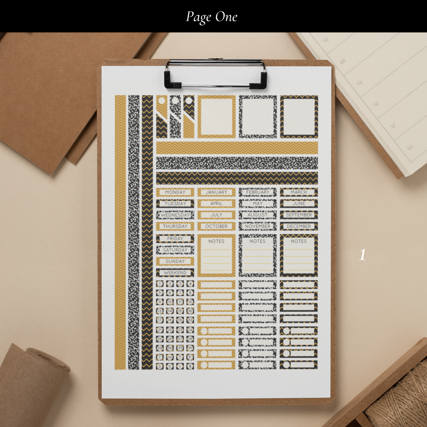 Printable The Bee Planner Sticker Set
