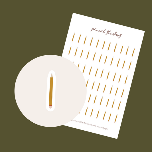 Printable Pencil Stickers