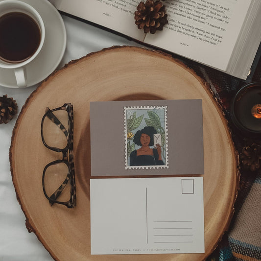 Vintage Stamp Postcard Pack