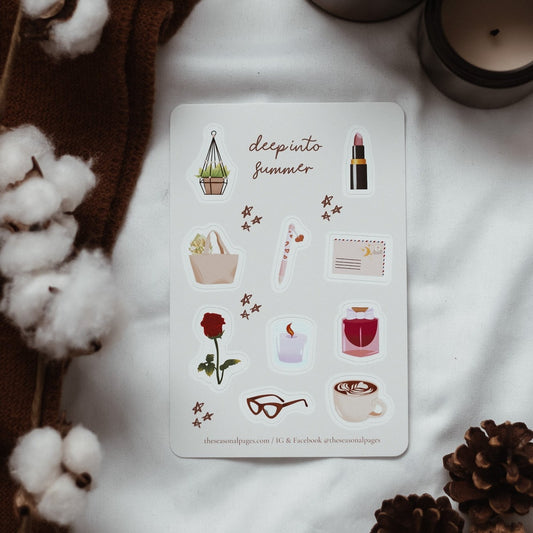 Deep Into Summer Sticker Sheet