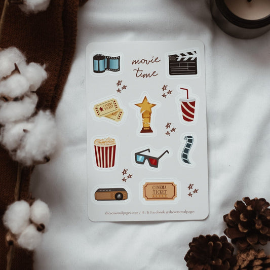 Movie Time Sticker Sheet