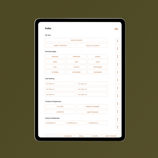 Goodnotes Digital 2022 Planner PDF